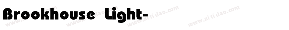 Brookhouse Light字体转换
